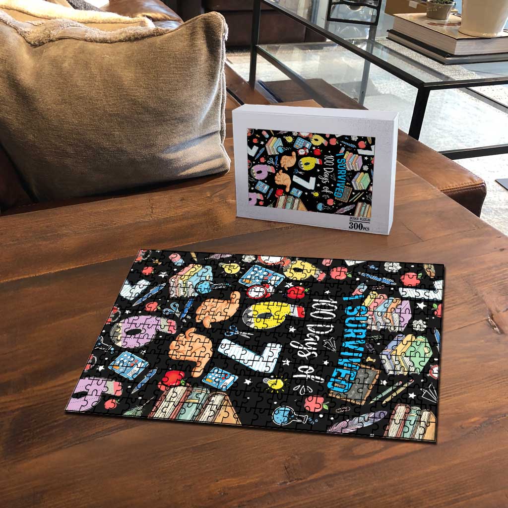 I Survived 100 Days of 67 Puzzle 100th Day of School Teachers Kids