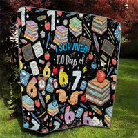 I Survived 100 Days of 67 Quilt 100th Day of School Teachers Kids