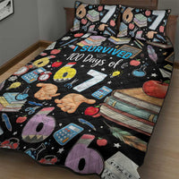 I Survived 100 Days of 67 Quilt Bed Set 100th Day of School Teachers Kids