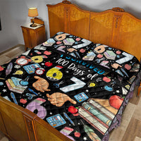 I Survived 100 Days of 67 Quilt Bed Set 100th Day of School Teachers Kids