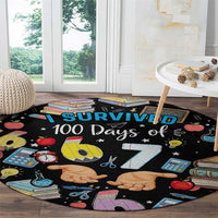 I Survived 100 Days of 67 Round Carpet 100th Day of School Teachers Kids