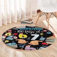 I Survived 100 Days of 67 Round Carpet 100th Day of School Teachers Kids