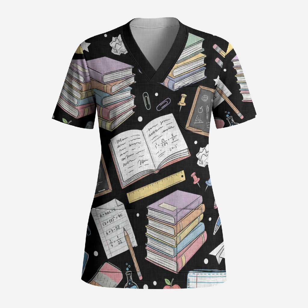 I Survived 100 Days of 67 Scrub Top 100th Day of School Teachers Kids