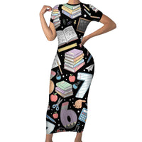 I Survived 100 Days of 67 Short Sleeve Bodycon Dress 100th Day of School Teachers Kids