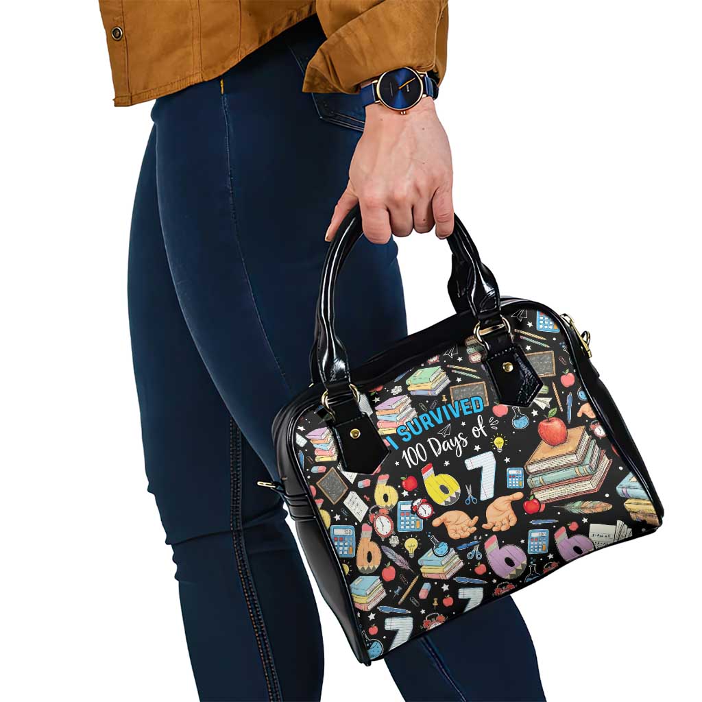I Survived 100 Days of 67 Shoulder Handbag 100th Day of School Teachers Kids