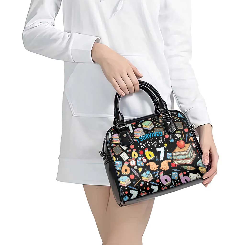 I Survived 100 Days of 67 Shoulder Handbag 100th Day of School Teachers Kids
