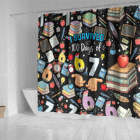 I Survived 100 Days of 67 Shower Curtain 100th Day of School Teachers Kids