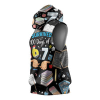 I Survived 100 Days of 67 Sleeveless Hoodie 100th Day of School Teachers Kids
