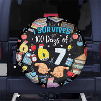 I Survived 100 Days of 67 Spare Tire Cover 100th Day of School Teachers Kids