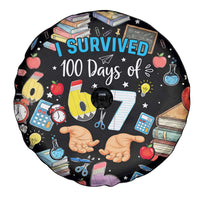 I Survived 100 Days of 67 Spare Tire Cover 100th Day of School Teachers Kids