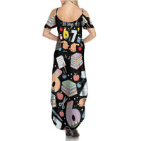 I Survived 100 Days of 67 Summer Maxi Dress 100th Day of School Teachers Kids
