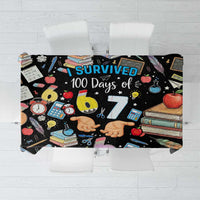 I Survived 100 Days of 67 Tablecloth 100th Day of School Teachers Kids