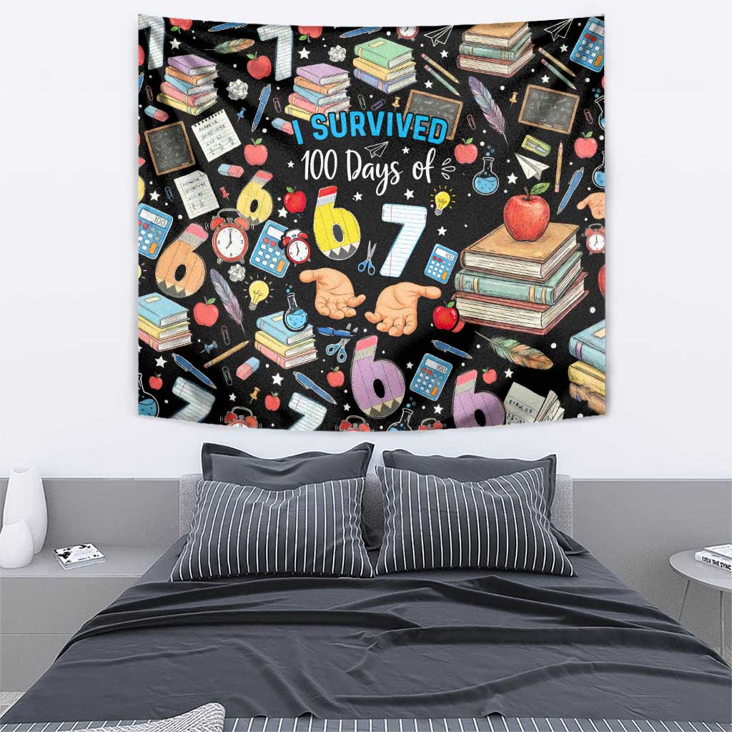 I Survived 100 Days of 67 Tapestry 100th Day of School Teachers Kids