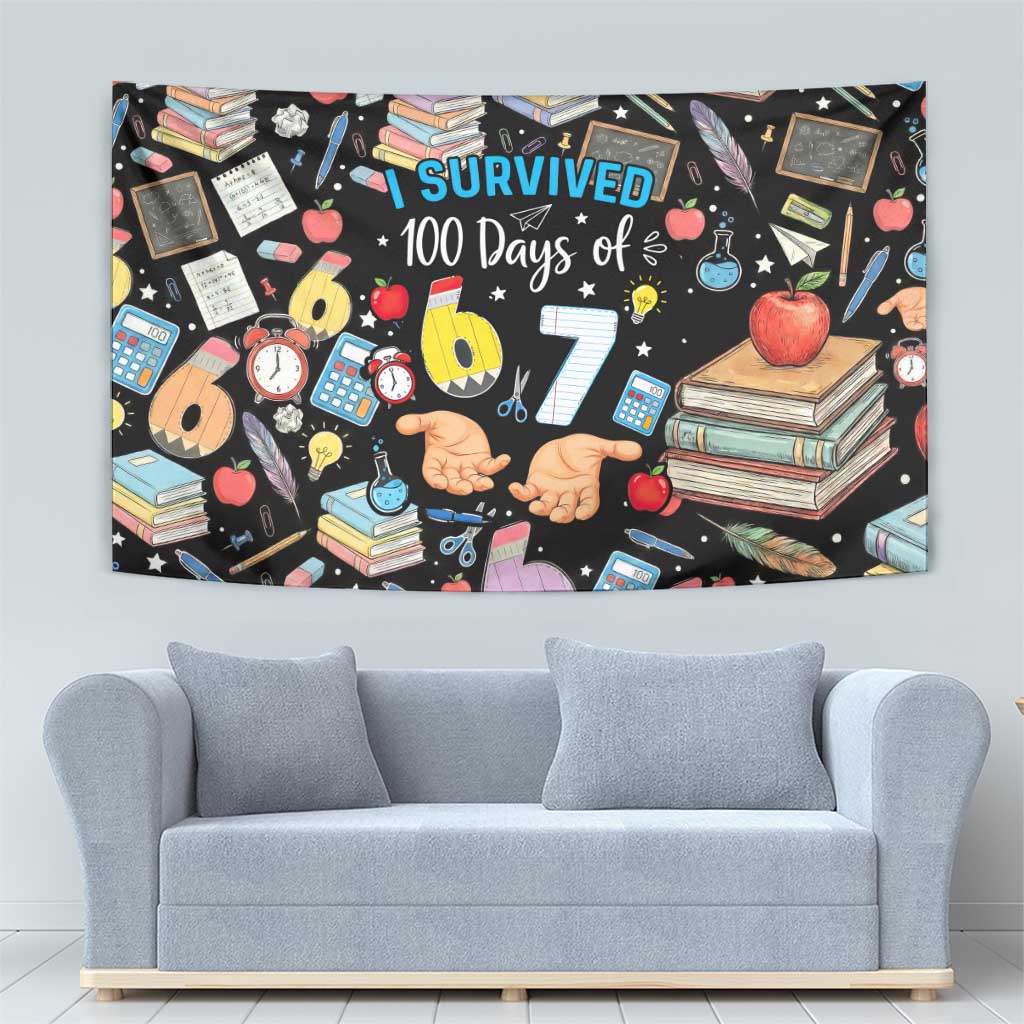 I Survived 100 Days of 67 Tapestry 100th Day of School Teachers Kids