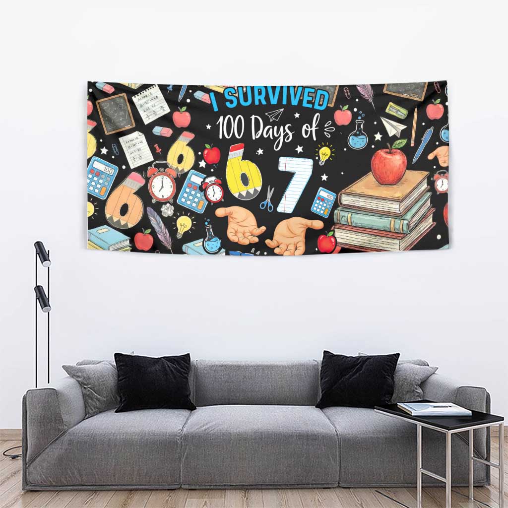 I Survived 100 Days of 67 Tapestry 100th Day of School Teachers Kids