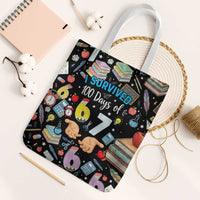 I Survived 100 Days of 67 Tote Bag 100th Day of School Teachers Kids
