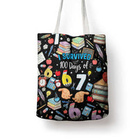 I Survived 100 Days of 67 Tote Bag 100th Day of School Teachers Kids