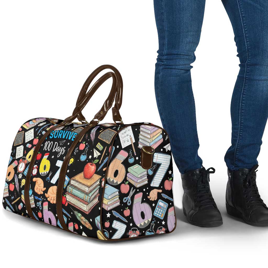 I Survived 100 Days of 67 Travel Bag 100th Day of School Teachers Kids