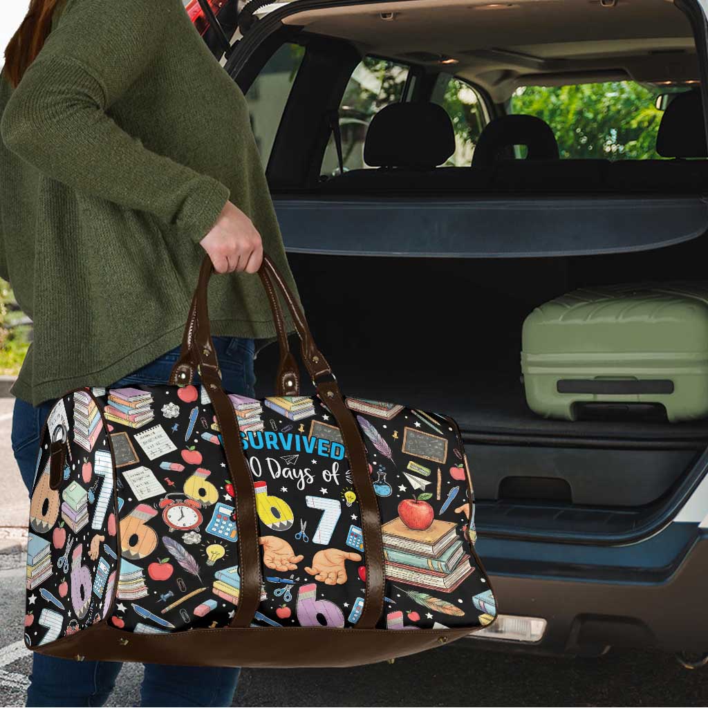 I Survived 100 Days of 67 Travel Bag 100th Day of School Teachers Kids