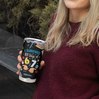 I Survived 100 Days of 67 Tumbler Cup 100th Day of School Teachers Kids