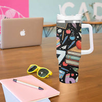 I Survived 100 Days of 67 Tumbler With Handle 100th Day of School Teachers Kids