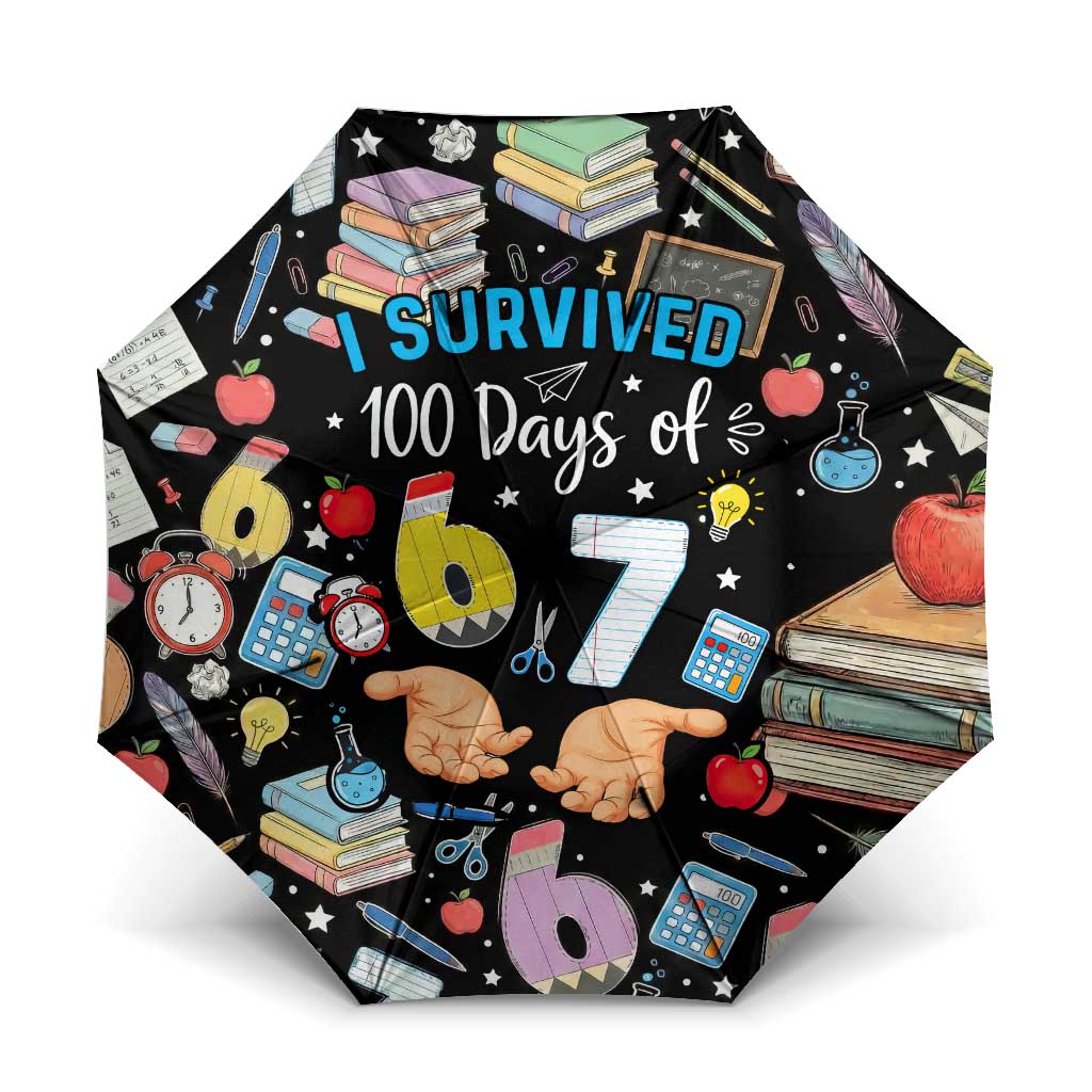 I Survived 100 Days of 67 Umbrella 100th Day of School Teachers Kids