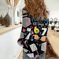 I Survived 100 Days of 67 Women Casual Shirt 100th Day of School Teachers Kids