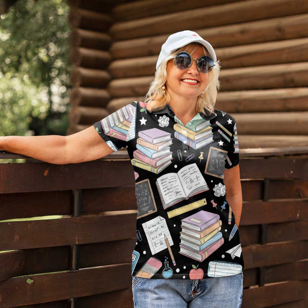 I Survived 100 Days of 67 Women Polo Shirt 100th Day of School Teachers Kids