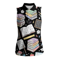 I Survived 100 Days of 67 Women Sleeveless Polo Shirt 100th Day of School Teachers Kids