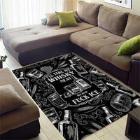 Whisky Neat Area Rug Vintage Bold Statement Design