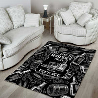 Whisky Neat Area Rug Vintage Bold Statement Design
