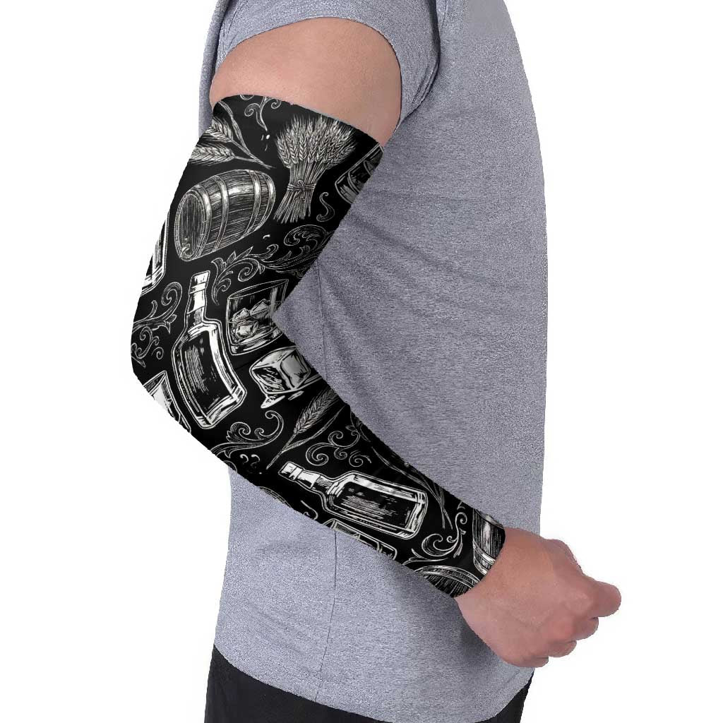Whisky Neat Arm Sleeves Vintage Bold Statement Design
