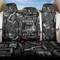 Whisky Neat Back Car Seat Cover Vintage Bold Statement Design
