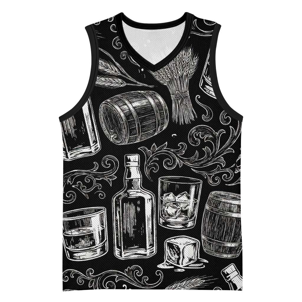Whisky Neat Basketball Jersey Vintage Bold Statement Design