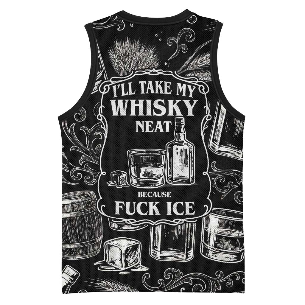 Whisky Neat Basketball Jersey Vintage Bold Statement Design