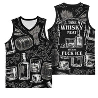 Whisky Neat Basketball Jersey Vintage Bold Statement Design