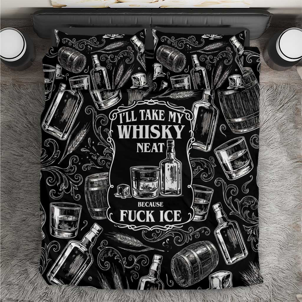 Whisky Neat Bedding Set Vintage Bold Statement Design