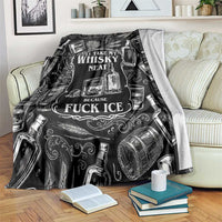 Whisky Neat Blanket Vintage Bold Statement Design