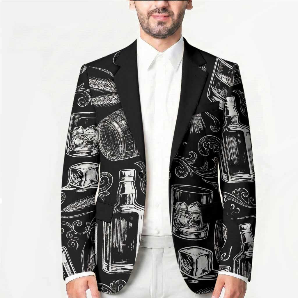 Whisky Neat Blazer Vintage Bold Statement Design