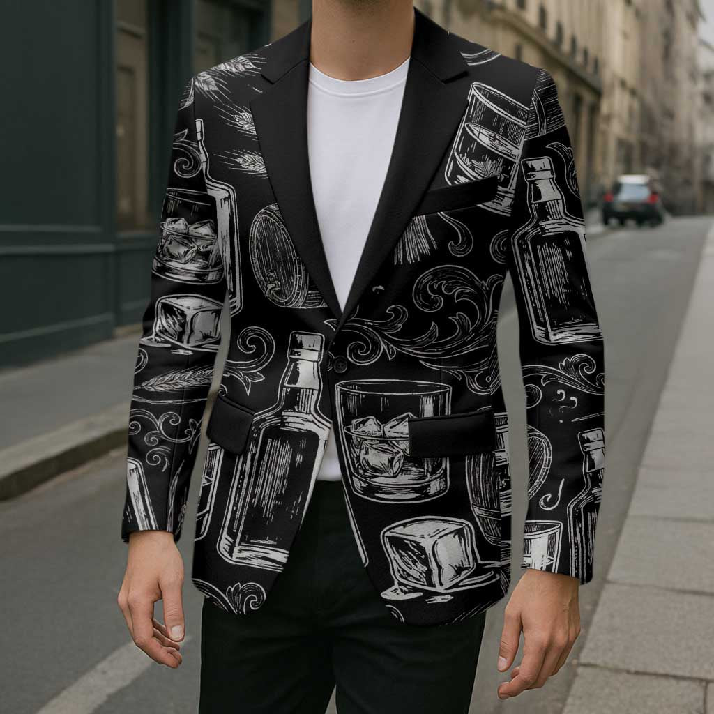 Whisky Neat Blazer Vintage Bold Statement Design