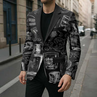 Whisky Neat Blazer Vintage Bold Statement Design