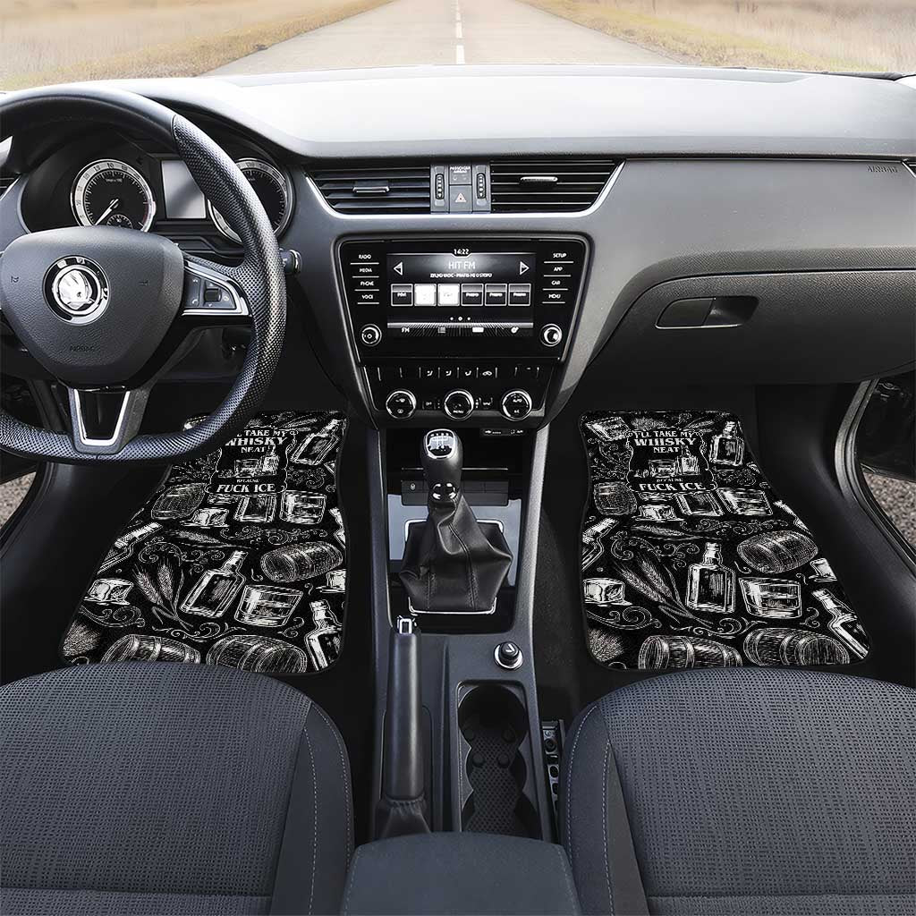 Whisky Neat Car Mats Vintage Bold Statement Design