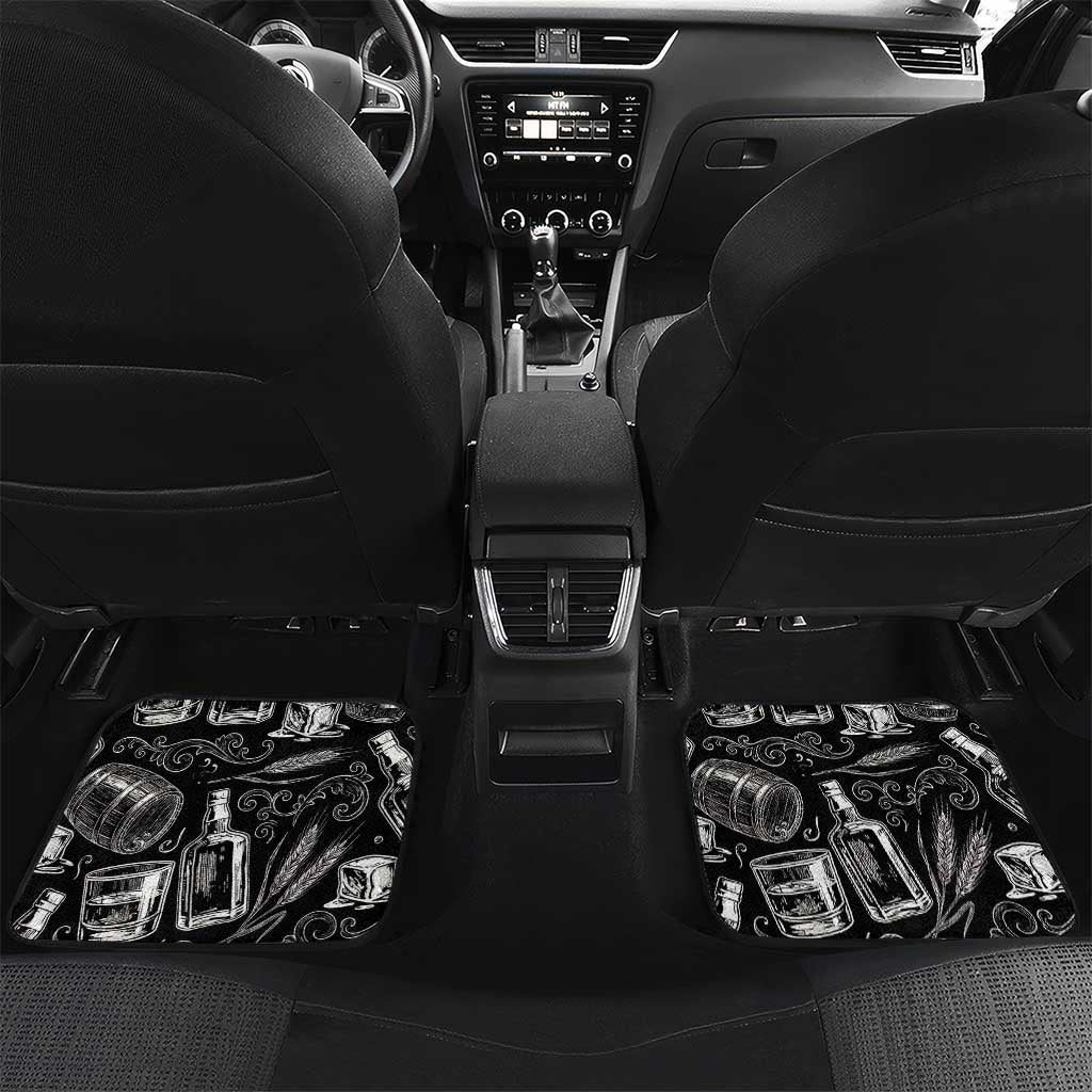 Whisky Neat Car Mats Vintage Bold Statement Design