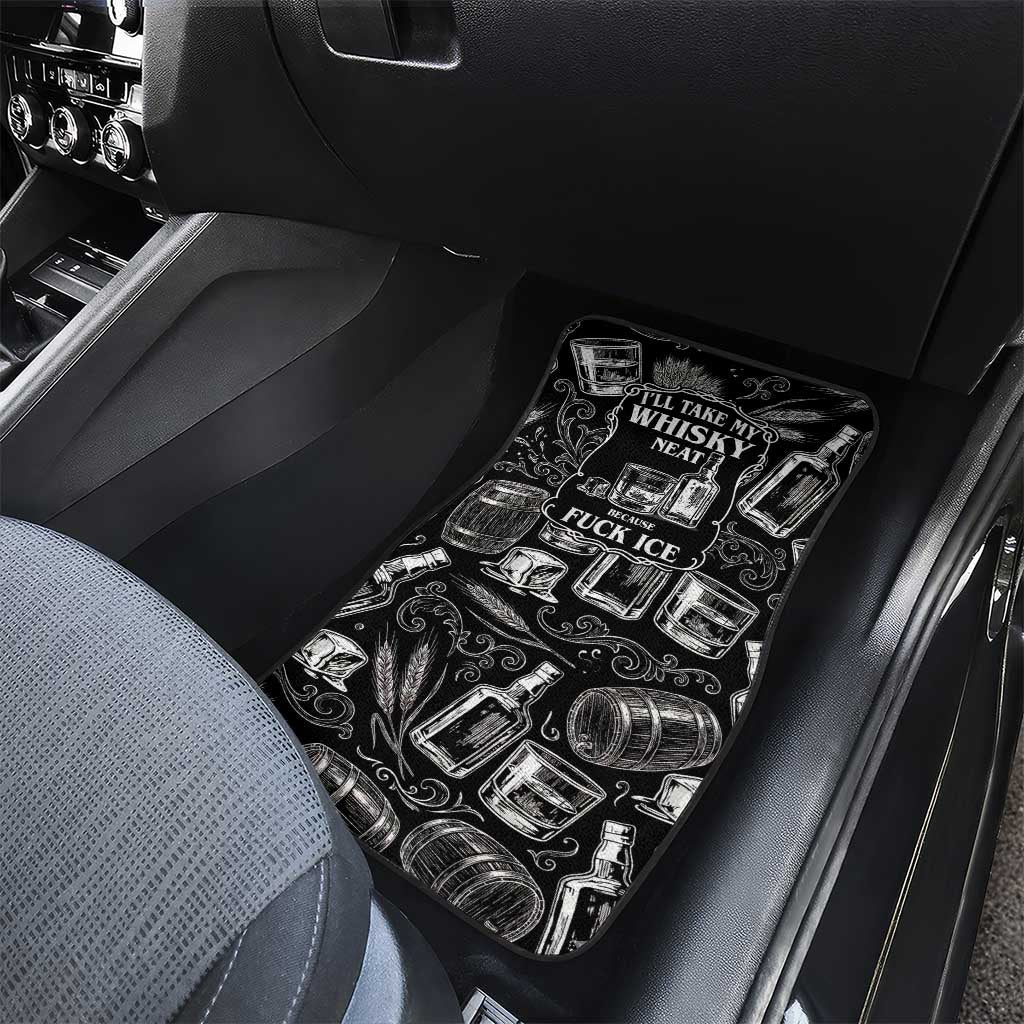 Whisky Neat Car Mats Vintage Bold Statement Design