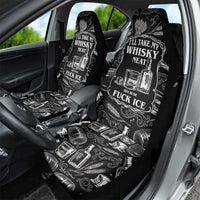 Whisky Neat Car Seat Cover Vintage Bold Statement Design