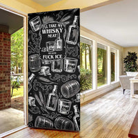Whisky Neat Door Cover Vintage Bold Statement Design