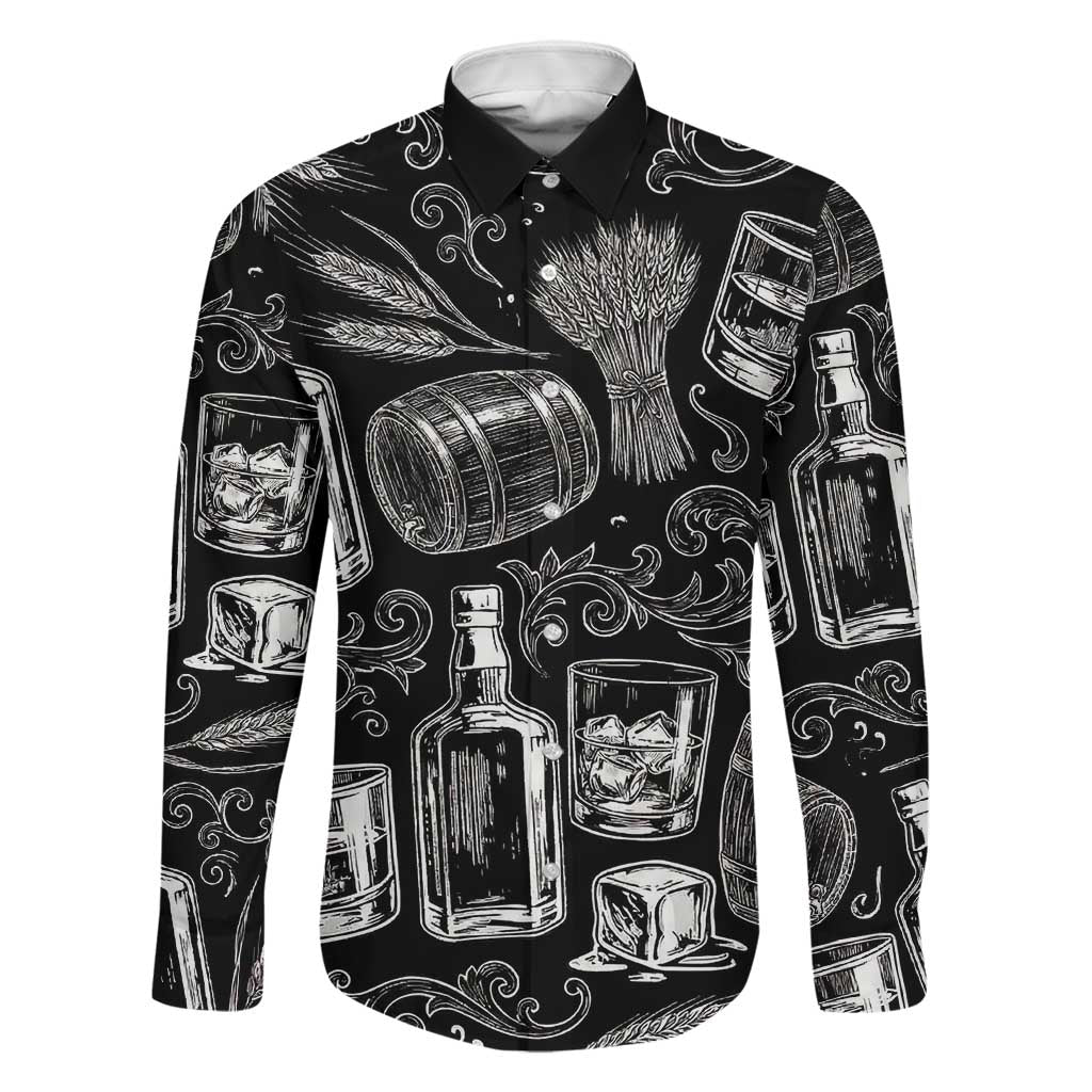 Whisky Neat Family Matching Off Shoulder Maxi Dress and Hawaiian Shirt Vintage Bold Statement Design