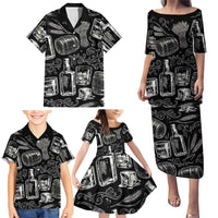 Whisky Neat Family Matching Puletasi and Hawaiian Shirt Vintage Bold Statement Design