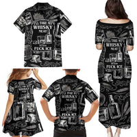 Whisky Neat Family Matching Puletasi and Hawaiian Shirt Vintage Bold Statement Design