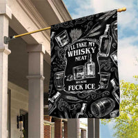 Whisky Neat Garden Flag Vintage Bold Statement Design